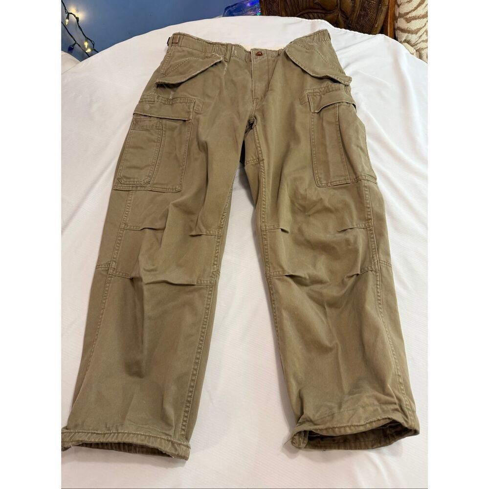 Polo Ralph Lauren VTG Military Cargo Pants Distressed Paratrooper Combat Utility